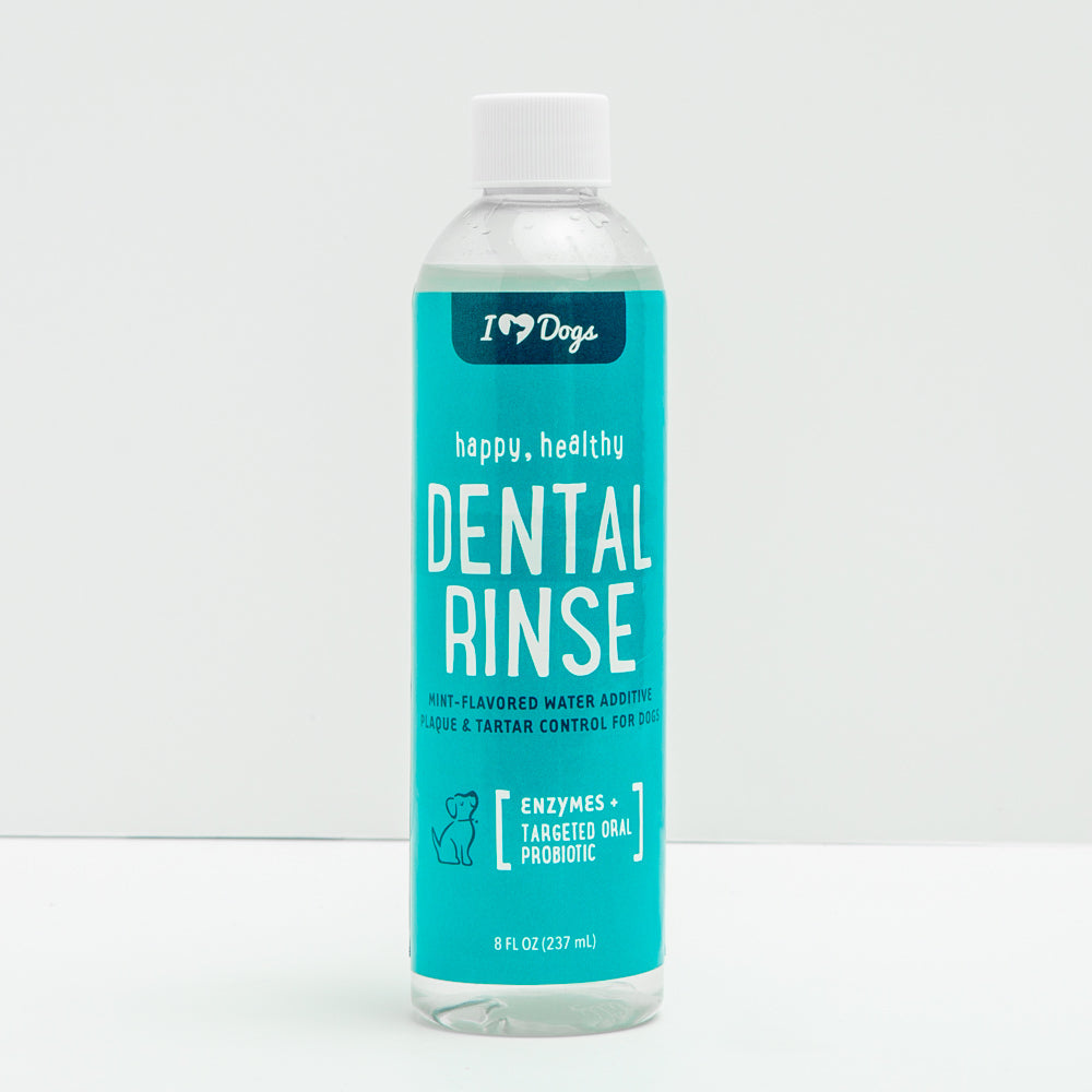 iHeartDogs Happy, Healthy™️ Mint-Flavored Dental Rinse For Plaque & Tartar Control (8 oz)